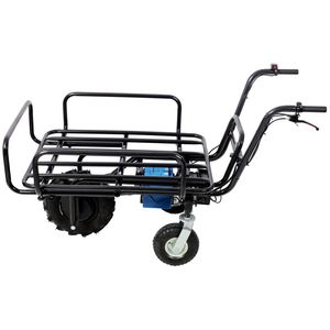 Carrello Elettrico da Giardino con Motore 24V DC 350W, Capacità di Carico 120 Kg, con Manico in Metallo - Product Image 3