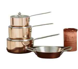 Ensemble de casseroles et poêles classiques en aluminium durable, batterie de cuisine multifonctionnelle pour la cuisine et la table, compatible four et lave-vaisselle - Product Image 3