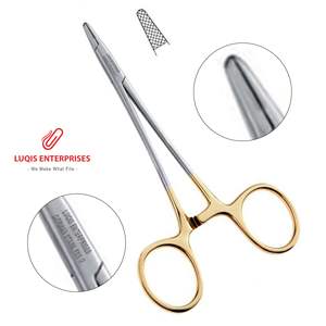 ที่จับเข็ม Mayo Hegar ทำจากทังสเตนคาร์ไบด์ ปากหยัก สแตนเลสสตีล เครื่องมือผ่าตัดแบบใช้ซ้ำได้ วัสดุ TC - Product Image 1