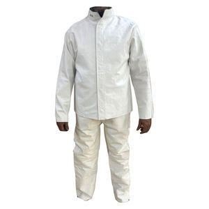Combinaison de soudage en cuir de vachette de haute qualité, résistante à la chaleur, ignifuge, avec pantalon, pour la soudure de produits en cuir - Product Image 1