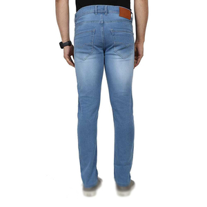 Wholesale High Quality Men Denim Jeans <b>Light</b> Wash Skinny Fit Casual <b>Trousers</b> Custom Logo Stretch Male Denim Pant Manufacturer - Product Image 4