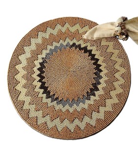 Vintage Handcrafted Glass Seed <b>Beaded</b> Table Mat For Event Home Festive Dining Coffee <b>Placemat</b> Chic Dining Contemporary Ornament - Product Image 5