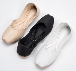 Traditional Women Footwear Khussa Pumps Handmade Pakistani Embroidered Flats Soft Comfortable Fashion Shoes OEM ODM - Product Image 3