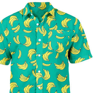 Chemises Hawaïennes Professionnelles Personnalisées 100% Polyester Respirantes pour l'Été, Chemises Hawaïennes à la Mode avec Impression, Manches Courtes - Product Image 6