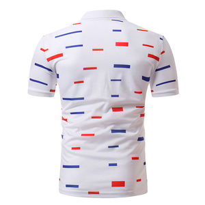Camiseta polo antiarrugas de golf para hombre, sublimación personalizada, manga corta, talla grande, ropa informal. - Product Image 6
