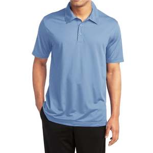 Polo pour homme 100 % polyester, haute qualité 220 GSM, tricoté uni, logo personnalisé, design sur mesure, vêtements de travail, faible MOQ, coupe classique - Product Image 4