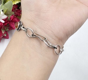 Natural Carnelian Gemstone <b>Bracelet</b> 925 Sterling Silver Plated Handmade Link <b>Bracelet</b> Vintage <b>Boho</b> Adjustable <b>Bracelet</b> for Women - Product Image 3