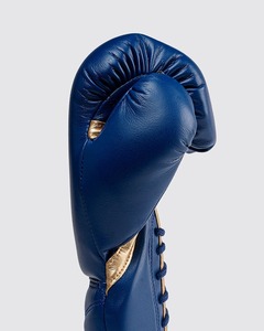 Gants de boxe FLY bleu marine/doré pour entraînement, sport, gym, combat, MMA, gants de boxe Fly - Product Image 4