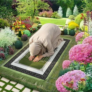 Tapis de prière musulman en kilim persan, pelucheux, lavable, de qualité supérieure, 2'x3', pour usage domestique - Product Image 2