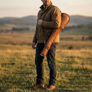 Durable Premium Quality Repellent Leather <b>Gun</b> Cover Convenient Carry Shooting <b>Case</b> for Big Game Hunting High Quality Holster - Product Image 5