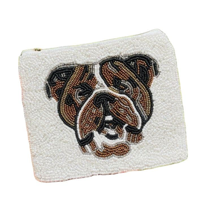 Nouvelle conception Mini porte-monnaie à fermeture éclair avec perles, motif de dessin animé imprimé en typographie, porte-cartes fait main, sacs fourre-tout très promotionnels - Product Image 3