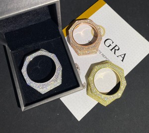 Reloj personalizado de alta gama GA2100 Ice Aura con cristales brillantes, estilo hip hop, digital, de lujo, moderno, para hombre. - Product Image 1