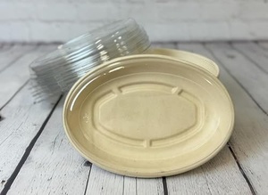 Bol à salade jetable biodégradable de qualité export pour restaurants et traiteurs, 18 oz, avec couvercle transparent pour boîte à salade - Product Image 4