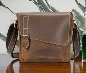 Sac bandoulière en forme d'enveloppe avec fermeture à boucle, sac de poitrine vintage durable pour homme, utilisation quotidienne toutes saisons - Product Image 3