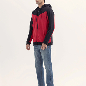 Sweat à capuche zippé pour homme de haute qualité, avec imprimé, en polyester/coton, respirant et à séchage rapide, personnalisable - Product Image 4