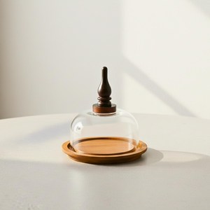 wood <b>cake</b> stand acrylic dome wooden <b>cake</b> stand with acrylic <b>cover</b> <b>cake</b> display stand wedding <b>cake</b> stand gold <b>cake</b> pedestal stand - Product Image 2