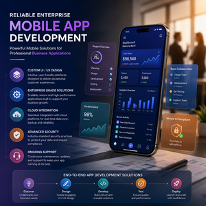 Développement de logiciels mobiles pour le commerce électronique, la réservation, la livraison, la logistique, l'éducation et les applications d'entreprise axées sur le client - Product Image 1