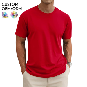 T-shirt décontracté pour homme à manches courtes en tricot 100 % coton, support OEM/ODM, anti-plis, séchage rapide, respirant, écologique, coupe classique - Product Image 6