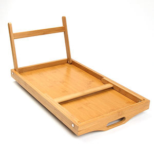 Foldable Bamboo Bed Tray <b>Table</b> for Breakfast, Wooden Serving Tray with Legs, Laptop Desk & Food Serving Tray for Bed & Sofa - Product Image 4