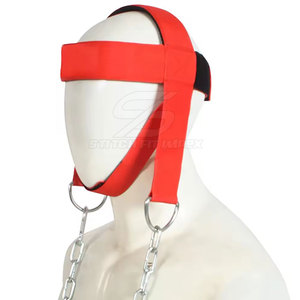 Arnés de cabeza ajustable para entrenamiento de cuello con acolchado cómodo y cadena resistente para entrenamiento muscular en el gimnasio y uso en casa - Product Image 6