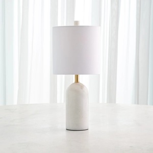 Minimalist Marble <b>Console</b> Lamp With Smooth Sculptural Design Soft Warm Illumination And Designer Inspired Charm - Product Image 2