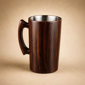 Jarra de Cerveza de Madera Tradicional, Proveedor de Artículos de Bar y Bebidas Rústicos, Jarra de Cerveza de Madera Natural Hecha a Mano, Taza de Madera Estilo Taberna - Product Image 6