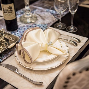 Luxury Beaded Napkin Ring Holder Decorative Metal Napkin Buckle for Hotel <b>Dining</b> Wedding Banquet <b>Table</b> Setting Bulk - Product Image 5