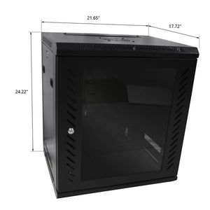 Armoire de réseau autonome en acier 12U avec ventilateur - Product Image 6