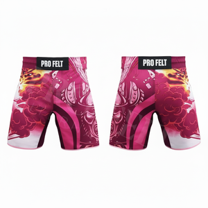 กางเกงขาสั้น MMA คุณภาพพรีเมียมสำหรับผู้ชาย สำหรับฝึกซ้อมและต่อสู้ แห้งเร็ว ระบายอากาศได้ดี รับสกรีนโลโก้ ออกแบบเพื่อประสิทธิภาพในการเล่นกีฬา - Product Image 5