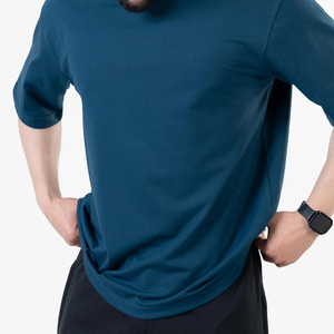 T-shirts pour hommes sur mesure, haute qualité, respirants, manches courtes, 100% coton bio, coupe ample - Product Image 1