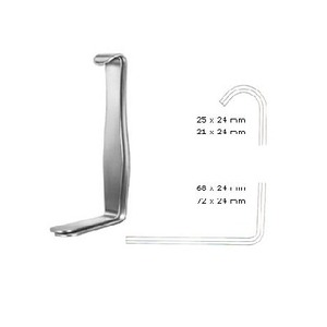 Retractores Parker Mott de Acero Inoxidable, Instrumentos Quirúrgicos de Doble Extremo, Calidad Alemana, Certificación CE ISO13485 de Mahers Pakistán - Product Image 3