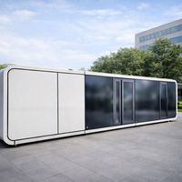 Nouvelle tendance de design : maisonnette préfabriquée Apple Cabin, maisonnette mobile, abri, dôme, maisonnette Apple Cabin avec salle de bain préinstallée