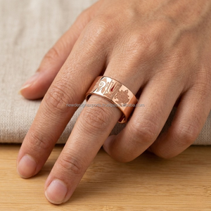 Joyería Devocional Bio Magnética al por Mayor • Anillo Unisex Ajustable de Yoga Esotérico - Product Image 3