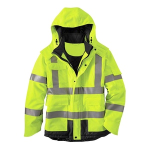 Customized Reflective Hi Visibility Breathable Safety <b>Jacket</b> Workers High Quality Zipper Tool Pockets Water Safety <b>jacket</b> - Product Image 1