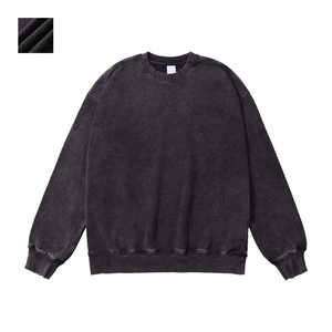 เสื้อสเวตเชิ้ตผ้าฝ้ายออร์แกนิค 100% ทรงปกติ คอวี แต่งขอบยางยืด ล้างสีแบบแอซิดวอช ปักโลโก้ตามสั่ง สำหรับฤดูหนาว - Product Image 5