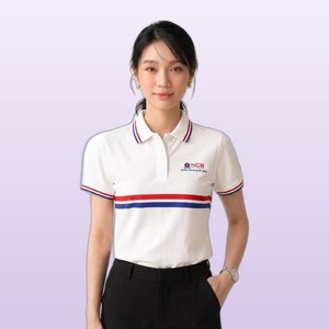 Camiseta de algodón para mujer ANIMA NCB Bank, informal, transpirable, de manga corta - Product Image 2