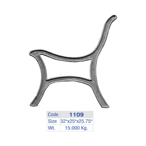 Banco de aluminio con diseño de enredadera, patas de hierro fundido, asiento de jardín, panel lateral, barandillas de lujo para villa, estructura de muebles de patio, brazo para parque botánico - Product Image 6