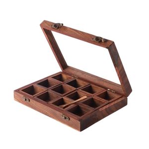 Handcrafted Wooden Spice Box Masala Dabba <b>Storage</b> Container with Hinged Lid Traditional Kitchen Spice <b>Storage</b> Box For Sale - Product Image 1
