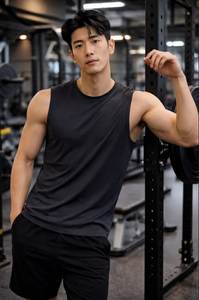 Envío GRATUITO con un límite de $20, Camiseta sin mangas con logo de flecha, Venta al por mayor, Chaleco deportivo informal de verano para hombre, Material ligero, Estilo deportivo - Product Image 2