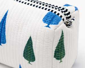Sac cosmétique en velours imperméable et écologique Veer Handicrafts, fermeture à glissière, poignée souple, taille moyenne, pochette de voyage pour maquillage - Product Image 4