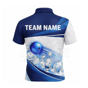 Maillot de bowling moderne respirant grande taille pour hommes et femmes, impression par sublimation, uniforme d'équipe professionnel 100% polyester - Product Image 6