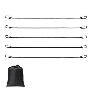 Set di 12 Cinghie Elastiche Resistenti da 32 Pollici con Corde Elastiche da 8 mm e Ganci in Acciaio A3 per Teloni da Campeggio e Trasporto Merci - Product Image 1