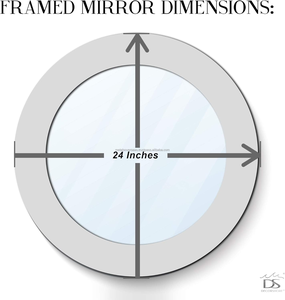 กระจกโมเสคทำมือพร้อมกรอบไม้ หนา 6 มม. ดีไซน์โมเดิร์นสไตล์ฟาร์มเฮาส์ สำหรับตกแต่งห้องนอน ห้องนั่งเล่น ห้องน้ำ และบ้าน - Product Image 2