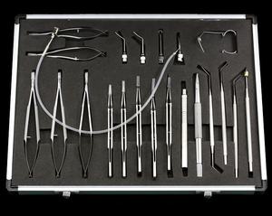 Ensemble d'instruments chirurgicaux manuels professionnels pour la chirurgie de la cataracte, kit d'outils microchirurgicaux ophtalmiques réutilisables pour usage hospitalier - Product Image 1