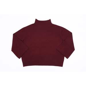 ODM OEM, jersey de cuello redondo de lana/Cachemira de otoño para mujer hecho a medida, tejido de punto fino, textura suave antiarrugas, holgado - Product Image 3