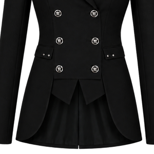 Blazer Negro Personalizado para Mujer, Corte Entallado, Manga Larga, Formal, para Oficina, Uniforme de Negocios, con Logotipo Personalizado en el Pecho - Product Image 4