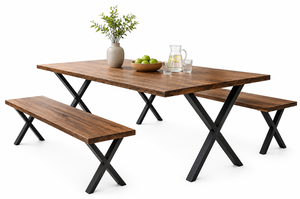 Metal Dining Furniture <b>Legs</b> with Easy Installation 2Pcs DIY Furniture Parts for DIY Furniture/Desk/Dining <b>Table</b> Parts EDPTBL002 - Product Image 1