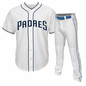 Best Quality Plain Men Wholesale Price <b>Baseball</b> & Softball Wear Uniforms Red & White Colour Personalized <b>Baseball</b> <b>Set</b> - Product Image 1