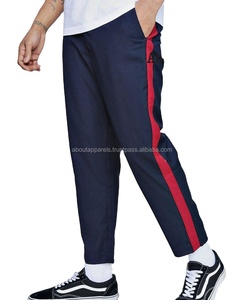 Pantalones Jogger de Lona de Algodón Azul Marino Personalizados al por Mayor AA 1542 Pantalones Deportivos de Cintura Media Estilo Corto Talla Grande Moda Urbana - Product Image 1