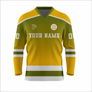 Uniforme de Hockey sobre Hielo Personalizado Más Vendido al por Mayor, Fabricante OEM ODM de Equipos Profesionales de Hockey, 100% Poliéster Transpirable - Product Image 2
